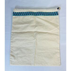Tory Burch Dust Bag Drawstring Cloth Logo Charm Storage Purse Authentic 12 x 14
